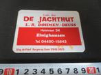 sticker Einighausen Café Bar DE JACHTHUT L.R. Dohmen - Deuss, Ophalen, Zo goed als nieuw, Sticker