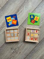 2 leerzame houten spelletjes rekenen en alfabet, Kinderen en Baby's, Speelgoed | Educatief en Creatief, Ophalen of Verzenden, Zo goed als nieuw