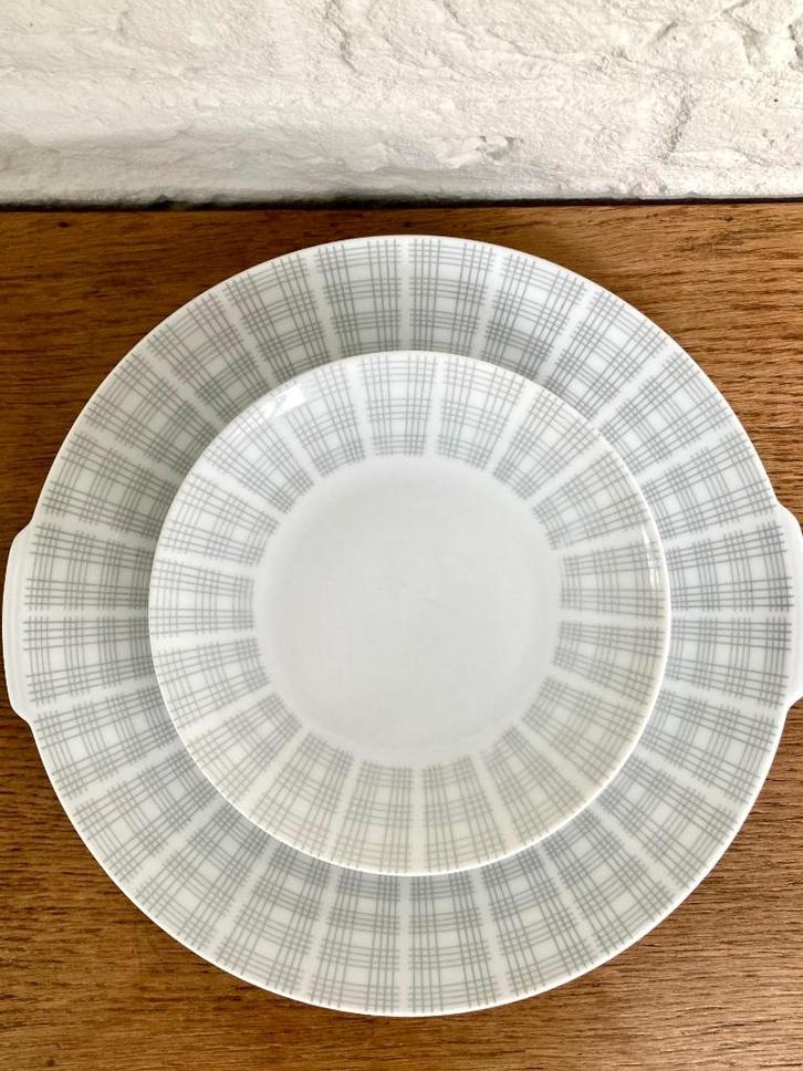 Winterling Bavaria: gebakstel met 1 gebakschaal en 7 bordjes, Huis en Inrichting, Keuken | Servies, Gebruikt, Bord(en), Overige stijlen