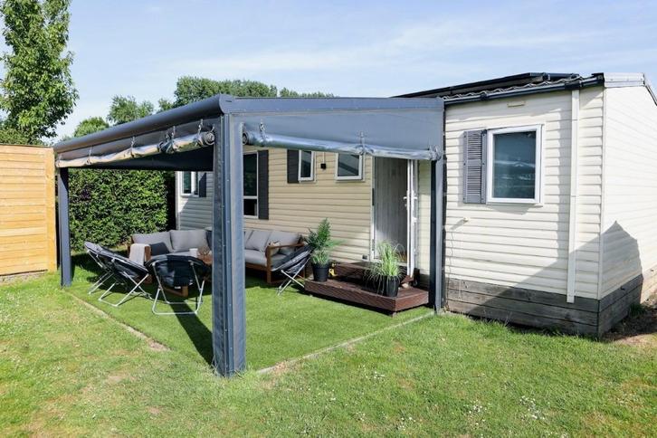 Chalet Camping Paardekreek Kortgene verkoop is ook optie, Vakantie, Campings, Dorp, Aan zee, Airconditioning, Internet, Speeltuin
