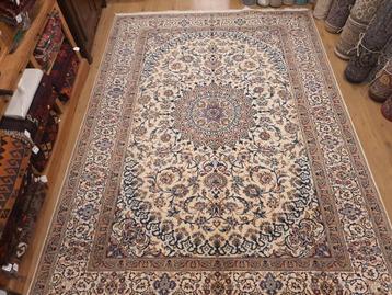 Vintage handgeknoopt perzisch tapijt nain 343x245 beschikbaar voor biedingen
