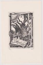 3 exlibris van Lou Strik, Antiek en Kunst, Ophalen of Verzenden