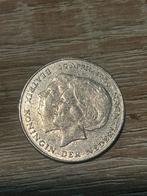 1 gulden  30april 1980 twee koppen, Postzegels en Munten, Munten | Nederland, 1 gulden, Koningin Juliana, Zilver, Ophalen of Verzenden