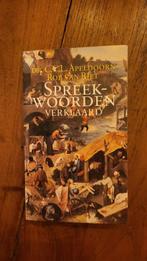 Spreekwoorden verklaard (Apeldoorn en Van Riet), Ophalen of Verzenden, Gelezen, Overige uitgevers, Nederlands