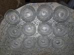 12 kristal look borden diameter 14 cm, Ophalen, Overige materialen, Zo goed als nieuw, Bord(en)