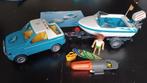Playmobil set 6864: Pick-up + speedboot +onderwatermotor, Ophalen, Gebruikt, Complete set