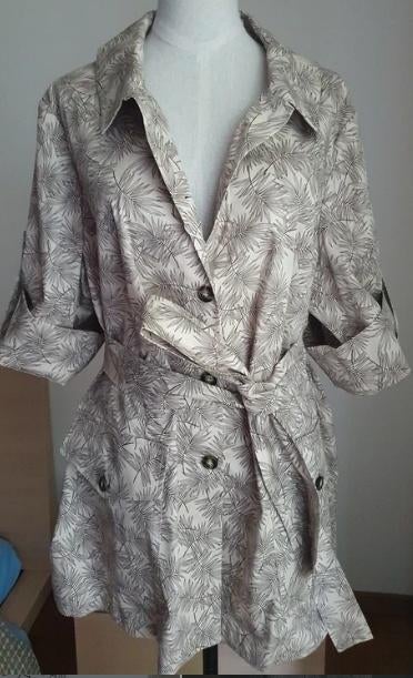 Marina Rinaldi jas beige 46/48, Ophalen of Verzenden, Nieuw, Maat 46/48 (XL) of groter, Beige