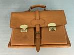 Vintage lederen schooltas; ongebruikt/nieuw ; €20,00, Sieraden, Tassen en Uiterlijk, Tassen | Schooltassen, Bruin, Aktetas of Boekentas