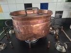 Antieke Franse koperen stoofpot Doubiere., Ophalen of Verzenden, Koper