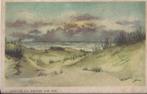 Katwijk aan zee gelopen Oude Ansichtkaart ( 8598 ), Ophalen of Verzenden, 1940 tot 1960, Gelopen, Zuid-Holland