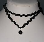 Mooie nieuwe zwarte Dubbele ketting, Overige materialen, Verstelbaar, Zwart, Nieuw