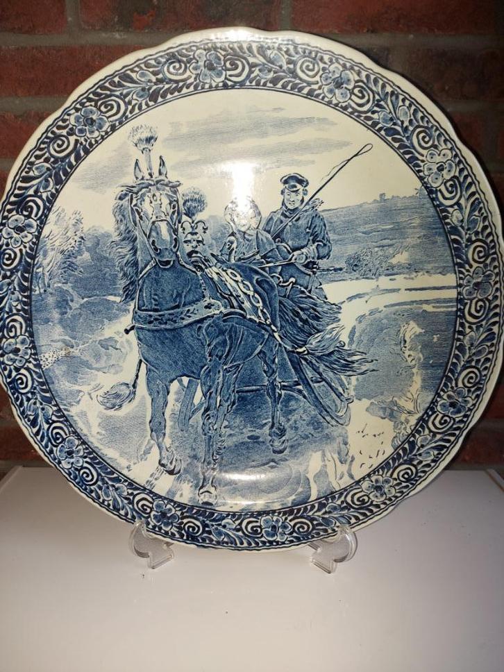 Blauwe sier- wandborden (soms Delftsblauw), Antiek en Kunst, Antiek | Wandborden en Tegels, Ophalen of Verzenden
