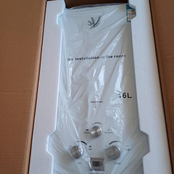 Geiser propaan butaan actiLPg 6L_8L€10,12, nieuwe inde doos, Doe-het-zelf en Verbouw, Geisers en Boilers, Nieuw, Geiser, Minder dan 20 liter