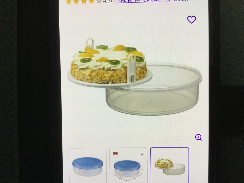 Taartdoos nieuw, Huis en Inrichting, Keuken | Tupperware, Ophalen, Nieuw, Wit, Overige typen