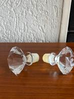 Set van 2 glazen flessenstoppen, Wit, Ophalen of Verzenden, Minder dan 50 cm, Glas