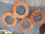 Boomringen 4 boomspiegel 50cm cortenstaal wovar roest deco, Ophalen, Overige materialen, Gebruikt, Overige typen
