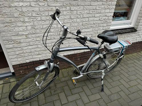 Opknapper - elektrische herenfiets met accu, Fietsen en Brommers, Fietsen | Heren | Herenfietsen, Gebruikt, Sparta, 53 tot 57 cm