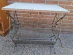 Exclusieve Vintage Smeedijzeren Bijzettafeltje handgemaakt., Ophalen