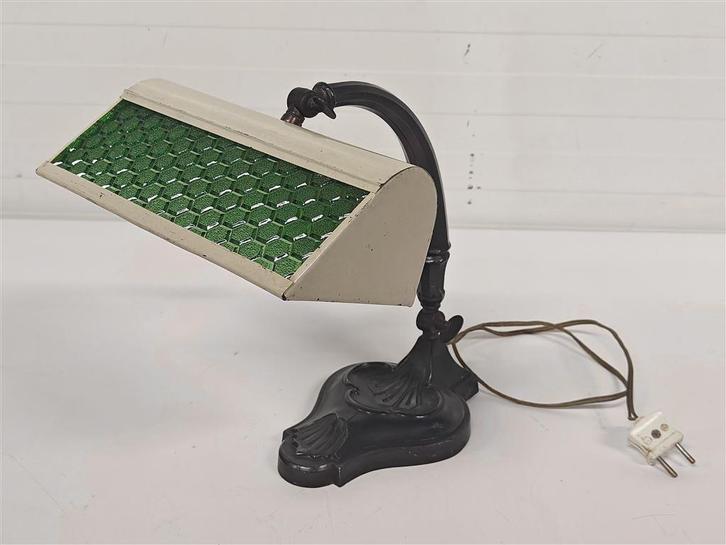 A7040 Vintage Notarislamp, Antiek en Kunst, Antiek | Lampen, Ophalen of Verzenden