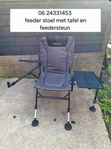 Feederstoel met tafel en feedersteun beschikbaar voor biedingen