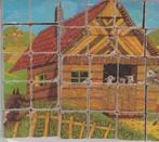 Houten Blokkenpuzzle # (wolf en de 7 geitjes), 2 tot 4 jaar, Gebruikt, 10 tot 50 stukjes, Ophalen of Verzenden
