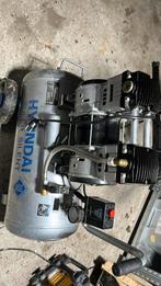 Hyundai 50 l stille low noise compressor, Doe-het-zelf en Verbouw, Minder dan 25 liter, Ophalen, Zo goed als nieuw, Minder dan 200 liter/min