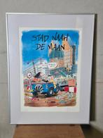 Marnix Rueb Zeefdruk 'Stad Naah de Maan' - Haagse Prent, Ophalen