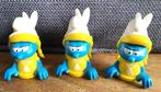 Smurfen popjes - 3 stuks - ruim 30 jaar oud!, Smurfin, Gebruikt, Ophalen of Verzenden, Poppetje, Figuurtje of Knuffel