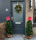 Kunst kerstbomen met krans, Diversen, Kerst, Ophalen, Zo goed als nieuw