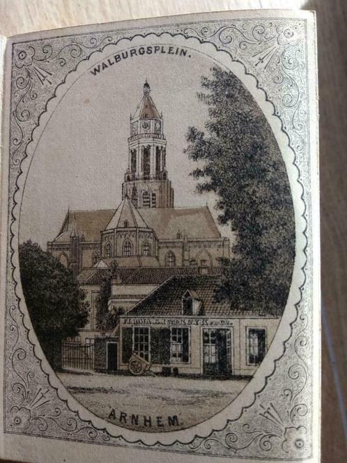 22 / Arnhem  Walburgsplein  kleine Litho 1875  Zeldzaam, Antiek en Kunst, Kunst | Litho's en Zeefdrukken, Ophalen of Verzenden