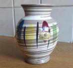 AK Keramik vintage vaas 634-10 wit grijs West-Germany, Gebruikt, Wit, Aardewerk of Porselein, Ophalen of Verzenden