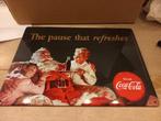 Coca cola kerstman reclamebord, Reclamebord, Ophalen of Verzenden, Zo goed als nieuw