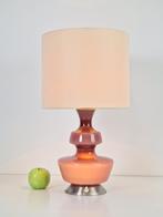 Vintage Deense glazen tafellamp Holmegaard Denmark ‘60 paars, Huis en Inrichting, Minder dan 50 cm, Gebruikt, Ophalen of Verzenden