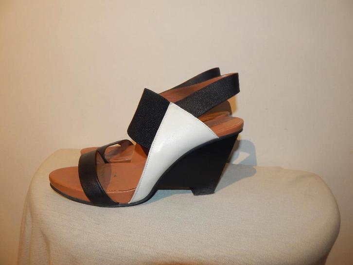 United Nude leren sandalette aparte sleehak band 40, Kleding | Dames, Schoenen, Gedragen, Sandalen of Muiltjes, Overige kleuren