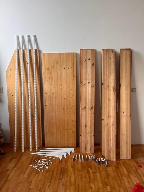boekenkast /bureau 348 cm met wandbevestiging, Huis en Inrichting, Kasten | Boekenkasten, Gebruikt, 200 cm of meer, 200 cm of meer