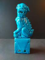 Turquoise Foo Dog – Chinees tempelwachter beeldje, Antiek en Kunst, Ophalen of Verzenden