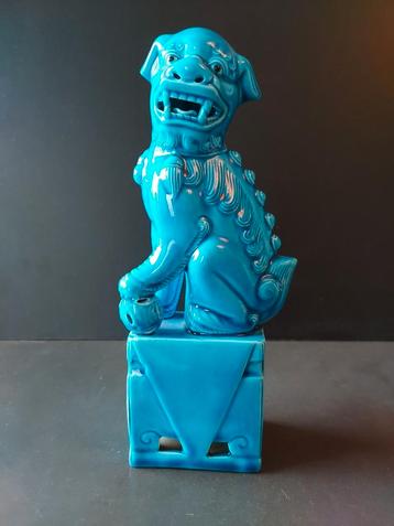 Turquoise Foo Dog – Chinees tempelwachter beeldje beschikbaar voor biedingen