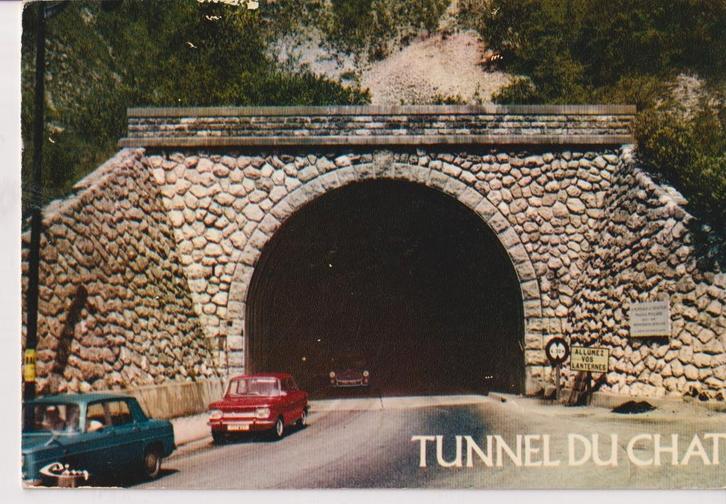 Frankrijk, Le Bourget, Tunnel Du Chat met auto's NSU Prinz, Verzamelen, Ansichtkaarten | Buitenland, Gelopen, Frankrijk, 1960 tot 1980