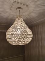 Witte touwen hanglamp, de QAZQA Lina Drop, Huis en Inrichting, Ophalen, Overige materialen, Zo goed als nieuw, Modern