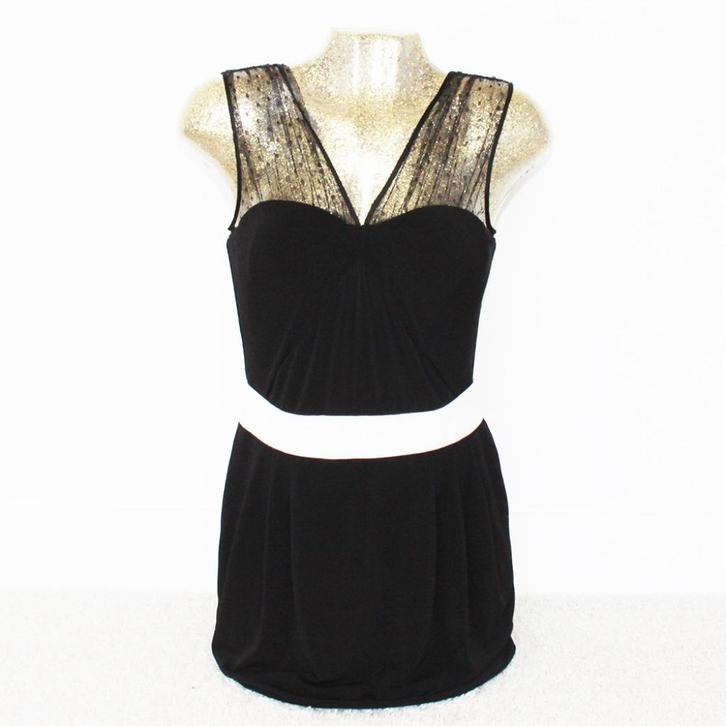 Prachtige Class Roberto Cavalli Jurk (Maat 40) € 235,-, Kleding | Dames, Jurken, Zo goed als nieuw, Maat 38/40 (M), Zwart, Boven de knie