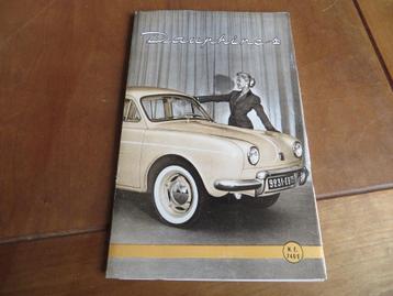 NL instructieboek Renault Dauphine 1956 - 1957 beschikbaar voor biedingen