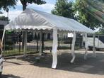 Partytent 4x6m PVC + optie Ondervloer, Tuin en Terras, Partytenten, Ophalen, Partytent, 2 meter of meer, Zo goed als nieuw