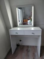 Make-Up Tafel Kaptafel met Lades met Diamant grepen, Huis en Inrichting, Ophalen, Kunststof, Luxe, 50 tot 100 cm