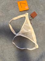 nylon jock, jockstrap, doorschijnend, maat L, wit, Ophalen of Verzenden, Wit, Slip