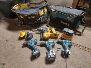 2 gereedschapskoffers met gereedschap beschikbaar voor biedingen