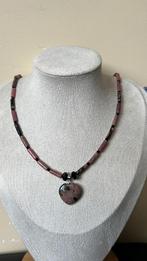 Rhodoniet hartje hanger & ketting liefde intuïtie uniek love, Sieraden, Tassen en Uiterlijk, Kettingen, Nieuw, Ophalen of Verzenden