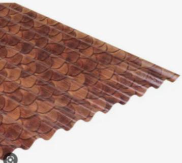 polyester decor golfplaten 200cm x 100cm  beschikbaar voor biedingen