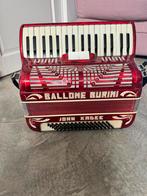 Ballone Burini Accordeon, Muziek en Instrumenten, Accordeons, Gebruikt, Met riemen, Overige formaten, Toetsaccordeon