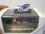 2 x Renault Clio UK Cup 1993 C. Albon in vitrinebox Clio 1, Ophalen of Verzenden, Nieuw, Auto, Herpa