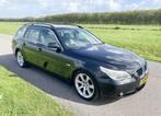 BMW 5-Serie 525i Touring 2004 Zwart Leer Youngtimer Handbak, Achterwielaandrijving, Zwart, Zwart, Handgeschakeld
